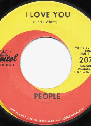 People (4) : I Love You (7", Single, Scr)