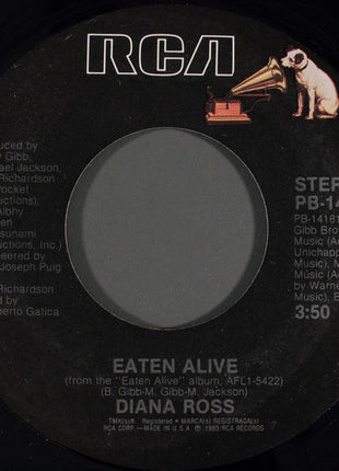 Diana Ross : Eaten Alive (7", Single, M/Print, Styrene)