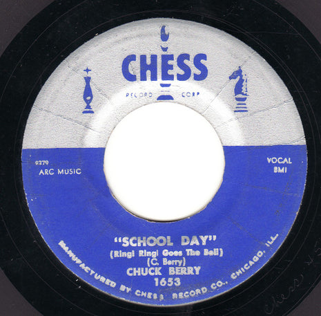 Chuck Berry : School Day (Ring! Ring! Goes The Bell) / Deep Feeling (7", Single, Styrene, PP)
