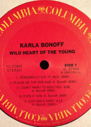 Karla Bonoff : Wild Heart Of The Young (LP, Album, Pit)