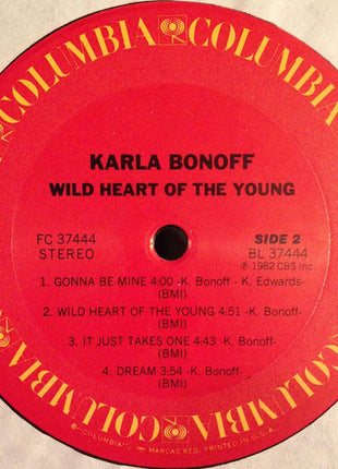 Karla Bonoff : Wild Heart Of The Young (LP, Album, Pit)