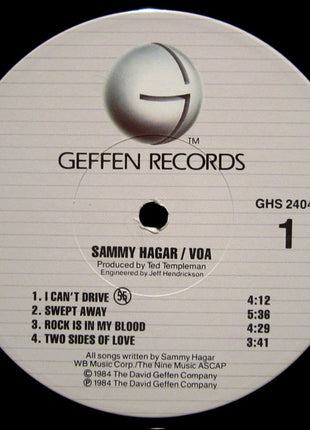 Sammy Hagar : VOA (LP, Album, Win)