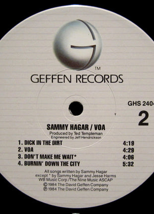 Sammy Hagar : VOA (LP, Album, Win)