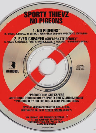 Sporty Thievz : No Pigeons (CD, Single)