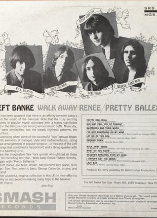 The Left Banke : Walk Away Renée / Pretty Ballerina (LP, Album, M/Print, Mer)