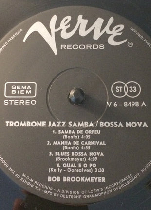 Bob Brookmeyer : Trombone Jazz Samba / Bossa Nova (LP, Album)