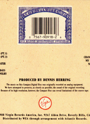 Camper Van Beethoven : Our Beloved Revolutionary Sweetheart (CD, Album)