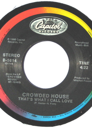 Crowded House : Don't Dream It's Over (7", Single, Spe)