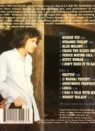 Tim Buckley : Venice Mating Call (2xCD)