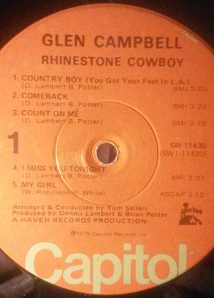 Glen Campbell : Rhinestone Cowboy (LP, Album, Win)