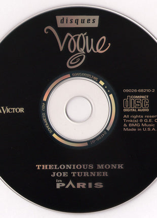 Thelonious Monk / Joe Turner : In Paris (CD, Comp)