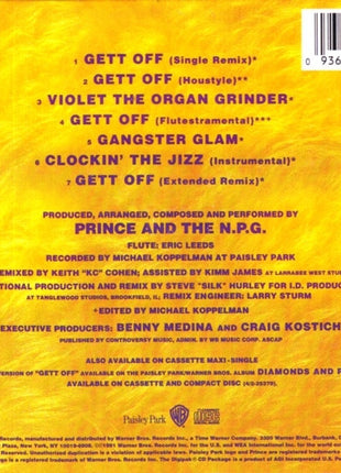 Prince And The New Power Generation : Gett Off (CD, Maxi, Dig)