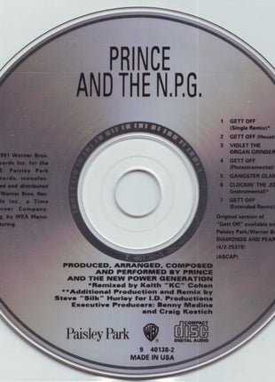Prince And The New Power Generation : Gett Off (CD, Maxi, Dig)