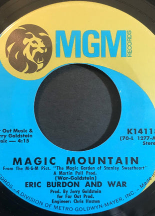 Eric Burdon & War : Spill The Wine / Magic Mountain (7", Single)