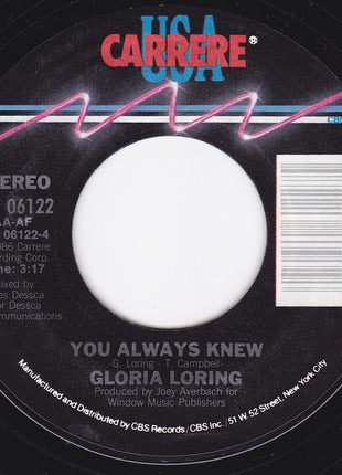 Gloria Loring &  Carl Anderson : Friends And Lovers (7", Styrene, Pit)