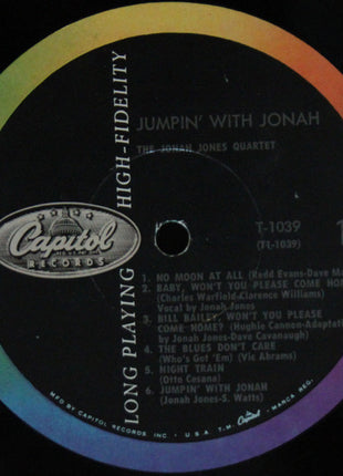 The Jonah Jones Quartet : Jumpin' With Jonah (LP, Album, Mono)