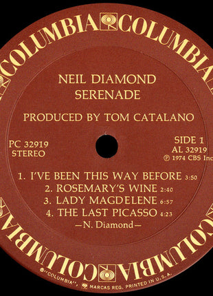 Neil Diamond : Serenade (LP, Album, RE)