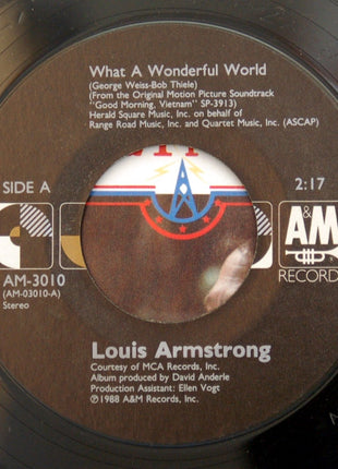 Louis Armstrong / Wayne Fontana & The Mindbenders : What A Wonderful World / Game Of Love (7", Mono)