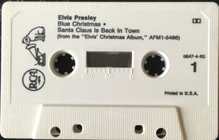 Elvis Presley : Blue Christmas / Santa Claus Is Back In Town  (Cass, Single)