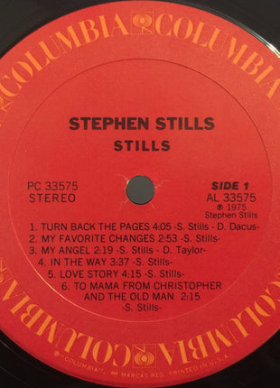 Stephen Stills : Stills (LP, Album, Pit)