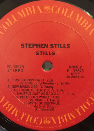 Stephen Stills : Stills (LP, Album, Pit)