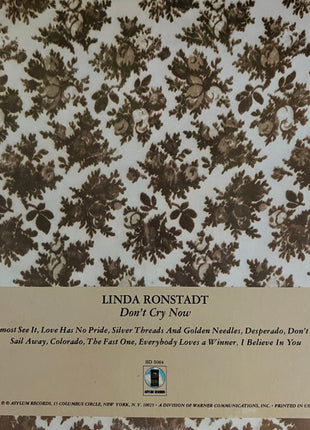 Linda Ronstadt : Don't Cry Now (LP, Album, San)