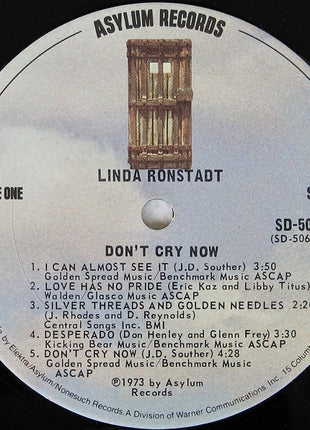 Linda Ronstadt : Don't Cry Now (LP, Album, San)