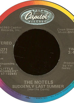 The Motels : Suddenly Last Summer / Some Things Never Change (7", Jac)