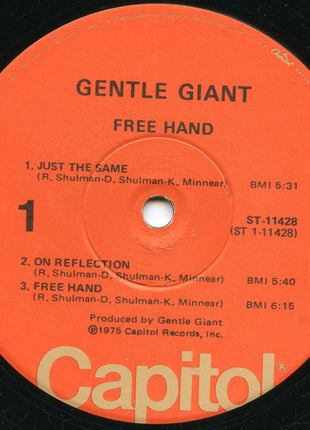 Gentle Giant : Free Hand (LP, Album, Win)