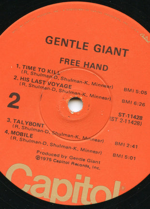 Gentle Giant : Free Hand (LP, Album, Win)
