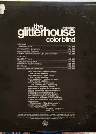 The Glitterhouse : Color Blind (LP, Album)