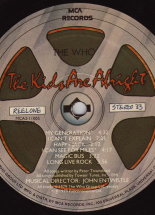 The Who : The Kids Are Alright (2xLP, Album, Glo)