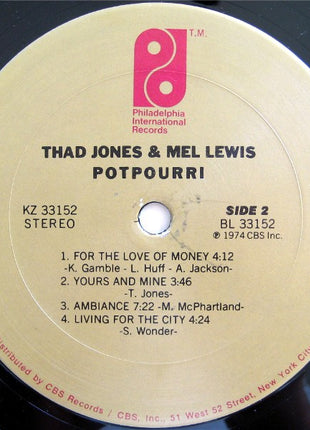 Thad Jones & Mel Lewis : Potpourri (LP, Album)