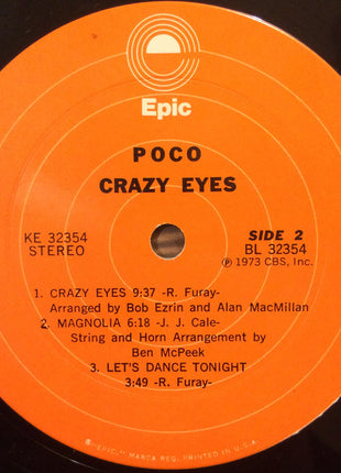 Poco (3) : Crazy Eyes (LP, Album, Pit)