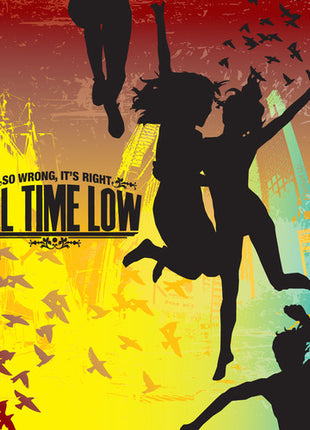 the album cover for All Time Low - So Wrong, It's Right