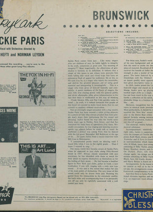 Jackie Paris : Skylark (LP, Album, Mono)