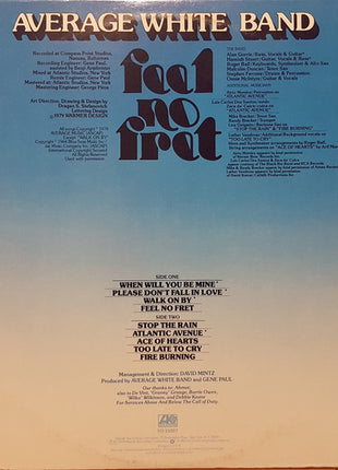 Average White Band : Feel No Fret (LP, Album, Gat)