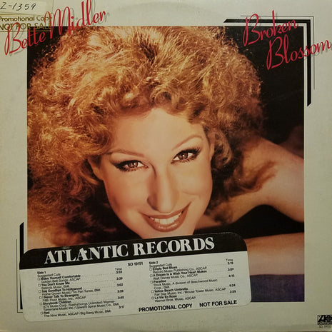 Bette Midler : Broken Blossom (LP, Album)