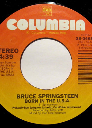 Bruce Springsteen : Born In The U.S.A. (7", Single, Styrene, Pit)