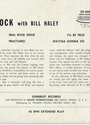 Bill Haley And His Comets : Rock With Bill Haley And The Comets (7", EP, Mono)