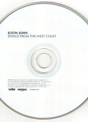 Elton John : Songs From The West Coast (CD, Album, UML)