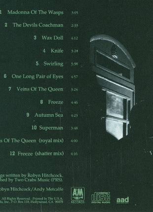 Robyn Hitchcock & The Egyptians : Queen Elvis (CD, Album)