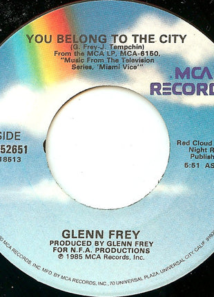 Glenn Frey : You Belong To The City (7", Glo)
