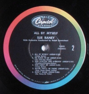 Sue Raney : All By Myself (LP, Album, Mono)