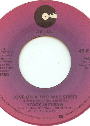 Stacy Lattisaw : Love On A Two Way Street (7")