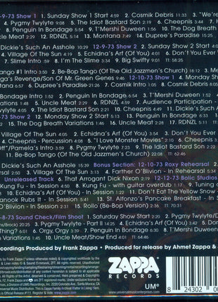 Zappa* / Mothers* : The Roxy Performances (7xCD, Album + Box)