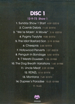 Zappa* / Mothers* : The Roxy Performances (7xCD, Album + Box)