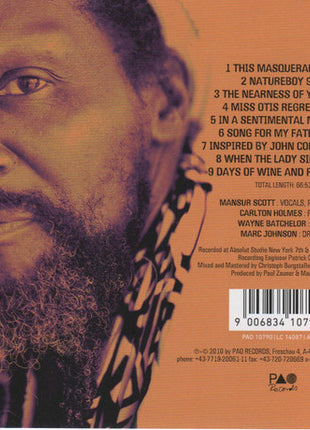 Mansur Scott Harlem Quartet : Sometimes Forgotten, Sometimes Remembered (CD, Album)