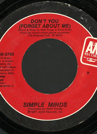 Simple Minds : Don't You (Forget About Me) (7", Single, Bre)