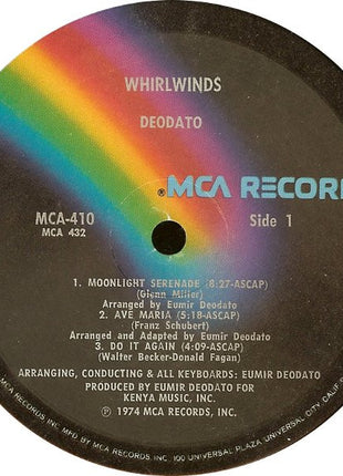 Eumir Deodato : Whirlwinds (LP, Album, Glo)